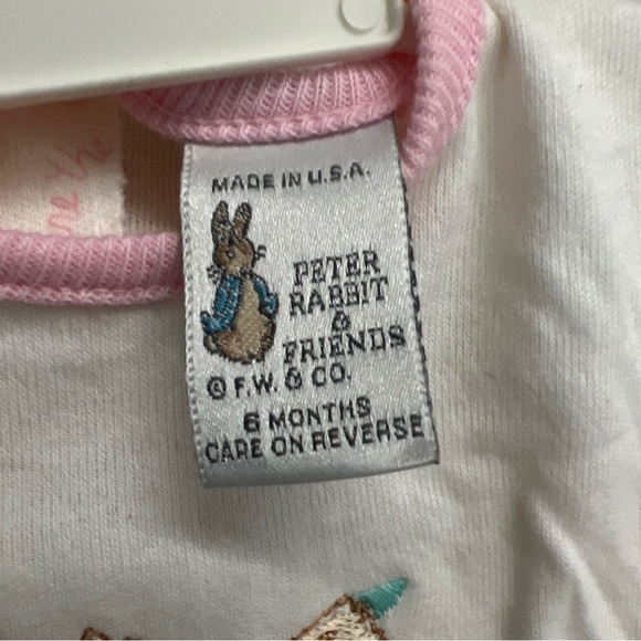 Peter Rabbit brand vintage Easter theme outfit. Size 6mo. Circa 1989. NWTs - Picture 5 of 6
